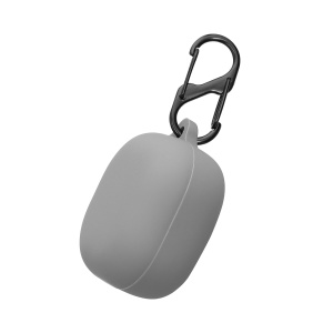 Husa Casti Kwmobile pentru Samsung Galaxy Buds FE, Gri inchis, Silicon, KWM000025DI001C - Img 2