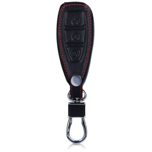 Husa Cheie Auto pentru Ford - 3 Butoane - Keyless Go, Piele ecologica, Negru, 42990.01 - Img 3