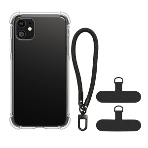 Husa Kwmobile cu jnur detasabil pentru Apple iPhone 11, Transparent/Negru, Silicon, KWM000022TK001C - Img 2
