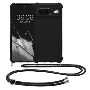 Husa Kwmobile cu jnur pentru Google Pixel 8, Negru, Silicon, 61867.01 - Img 2