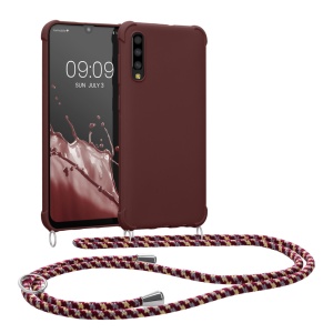 Husa Kwmobile cu jnur pentru Samsung Galaxy A50, Violet, Silicon, 49962.187 - Img 1