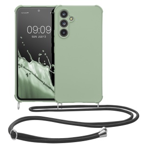 Husa Kwmobile cu jnur pentru Samsung Galaxy A54 5G, Verde deschis, Silicon, 60805.172 - Img 2