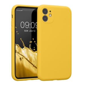 Husa Kwmobile pentru Apple iPhone 11, Galben, Silicon, KWM000016XQ012C - Img 1