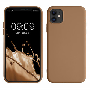 Husa Kwmobile pentru Apple iPhone 11, Maro, Silicon, 50791.246 - Img 1