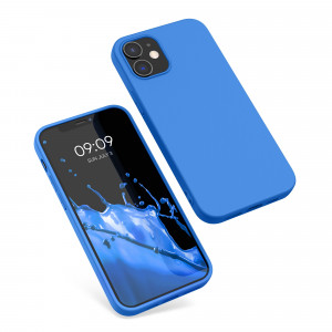 Husa Kwmobile pentru Apple iPhone 12/iPhone 12 Pro, Silicon, Albastru, 53938.189 - Img 2