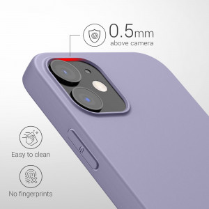 Husa kwmobile pentru Apple iPhone 12/iPhone 12 Pro, Silicon, Mov, 53938.244 - Img 4