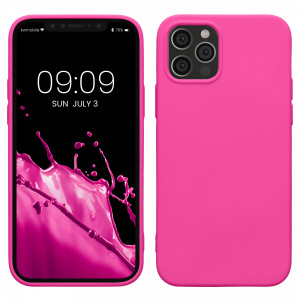 Husa kwmobile pentru Apple iPhone 12/iPhone 12 Pro, Silicon, Roz, 53844.135 - Img 1