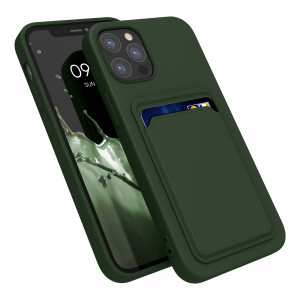 Husa Kwmobile pentru Apple iPhone 12/iPhone 12 Pro, Silicon, Verde, 55112.80 - Img 2