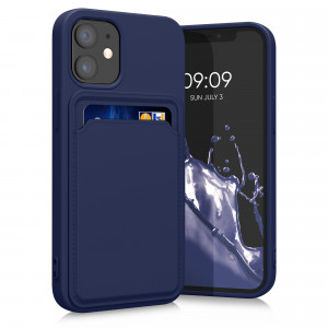 Husa Kwmobile pentru Apple iPhone 12 Mini, Silicon, Albastru, 55111.17 - Img 1