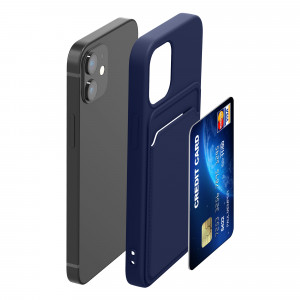 Husa Kwmobile pentru Apple iPhone 12 Mini, Silicon, Albastru, 55111.17 - Img 7