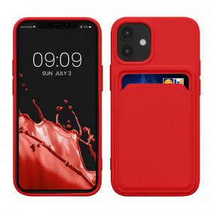 Husa kwmobile pentru Apple iPhone 12 Mini, Silicon, Rosu, 55111.09 - Img 1
