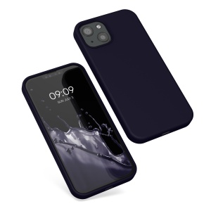 Husa Kwmobile pentru Apple iPhone 13, Albastru inchis, Silicon, KWM000013OV100C - Img 2