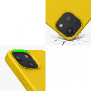 Husa kwmobile pentru Apple iPhone 13 Mini, Silicon, Galben, 55877.165 - Img 8