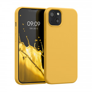 Husa Kwmobile pentru Apple iPhone 13, Silicon, Galben, 55878.191 - Img 1