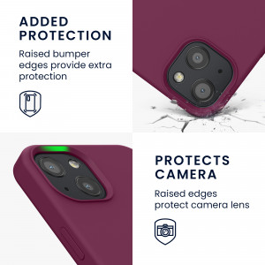 Husa kwmobile pentru Apple iPhone 13, Silicon, Violet, 55878.197 - Img 4