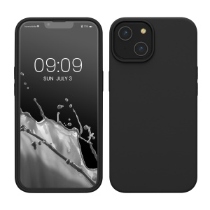 Husa Kwmobile pentru Apple iPhone 14, Negru, Silicon, KWM000016NI029C - Img 1