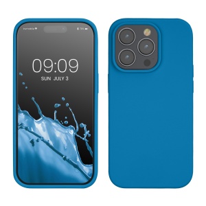 Husa Kwmobile pentru Apple iPhone 14 Pro, Albastru, Silicon, KWM000016NK038C - Img 1