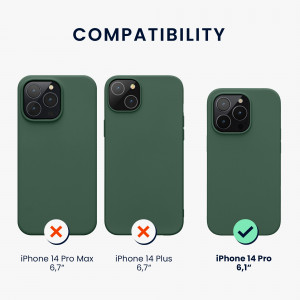 Husa Kwmobile pentru Apple iPhone 14 Pro, Silicon, Verde, 59073.166 - Img 3