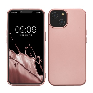 Husa Kwmobile pentru Apple iPhone 14, Roz, Silicon, KWM000022RV001C - Img 1