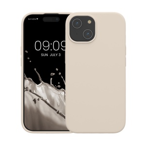 Husa Kwmobile pentru Apple iPhone 15, Crem, Silicon, KWM000020CA009C - Img 2