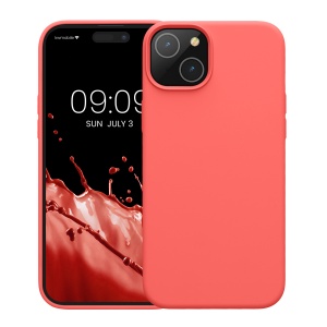 Husa Kwmobile pentru Apple iPhone 15 Plus, Roz, Silicon, KWM000020CB008C - Img 2