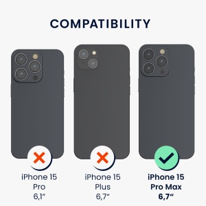 Husa Kwmobile pentru Apple iPhone 15 Pro Max, Multicolor, Lemn/Silicon, KWM000020EJ002C - Img 4