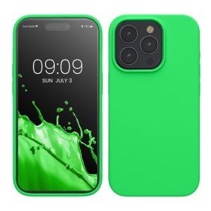 Husa Kwmobile pentru Apple iPhone 15 Pro, Verde, Silicon, KWM000020CC050C - Img 1