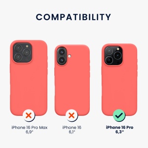 Husa Kwmobile pentru Apple iPhone 16 Pro, Roz, Silicon, KWM000022TW002C - Img 6