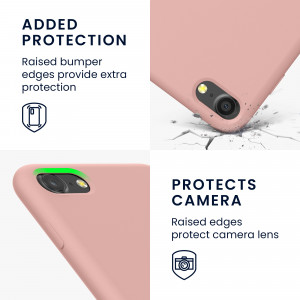Husa Kwmobile pentru Apple iPhone 8/iPhone 7/iPhone SE 2, Silicon, Rose Gold, 49979.237 - Img 4