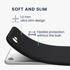 Husa Kwmobile pentru Apple iPhone SE (2022)/iPhone SE (2020)/iPhone 8, Negru, Silicon, 39458.01 - Img 6