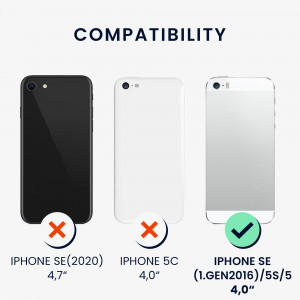 Husa Kwmobile pentru Apple iPhone SE/iPhone 5/iPhone 5S, Mov, Silicon, 40816.230 - Img 3