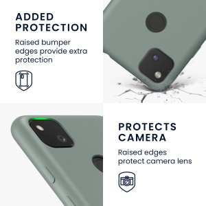 Husa Kwmobile pentru Google Pixel 4a, Verde, Silicon, KWM000011HX066C - Img 3