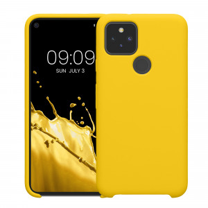Husa Kwmobile pentru Google Pixel 5, Galben, Silicon, 53633.165 - Img 2