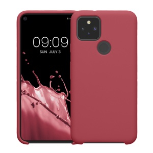 Husa Kwmobile pentru Google Pixel 5, Roz inchis, Silicon, KWM0000122K038C - Img 2