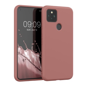 Husa Kwmobile pentru Google Pixel 5, Roz, Silicon, 53778.193 - Img 1