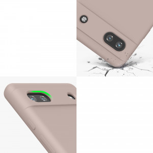 Husa Kwmobile pentru Google Pixel 6a, Silicon, Crem, 57815.10 - Img 8