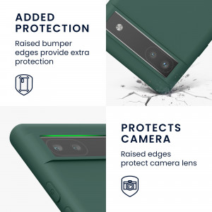Husa kwmobile pentru Google Pixel 6a, Silicon, Verde, 57799.169 - Img 4