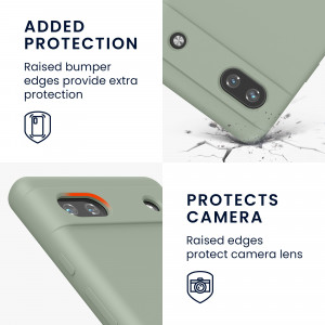 Husa Kwmobile pentru Google Pixel 6a, Silicon, Verde, 57815.172 - Img 4