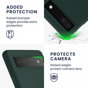 Husa kwmobile pentru Google Pixel 6a, Silicon, Verde, 58053.169 - Img 4