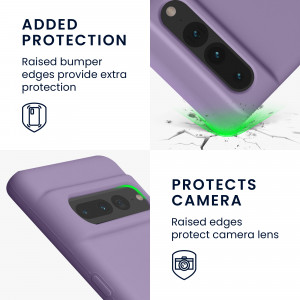 Husa kwmobile pentru Google Pixel 7 Pro, Silicon, Violet, 59452.222 - Img 4