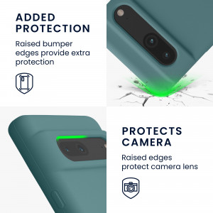 Husa kwmobile pentru Google Pixel 7, Silicon, Verde, 59451.207 - Img 4