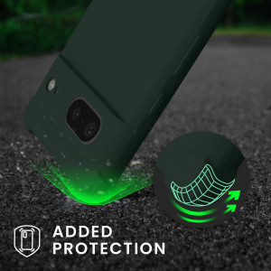 Husa Kwmobile pentru Google Pixel 7, Verde, Silicon, 59966.169 - Img 6