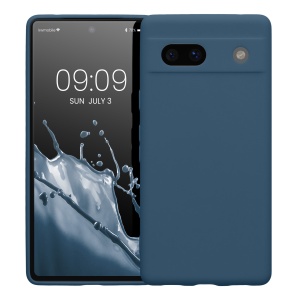Husa Kwmobile pentru Google Pixel 7a, Albastru, Silicon, KWM000019YF044C - Img 2
