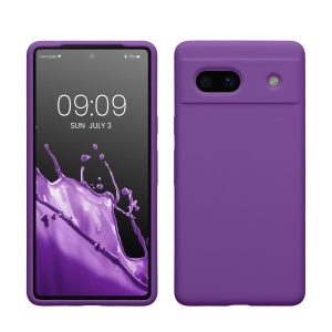 Husa Kwmobile pentru Google Pixel 7a, Mov, Silicon, KWM000019YE028C - Img 1