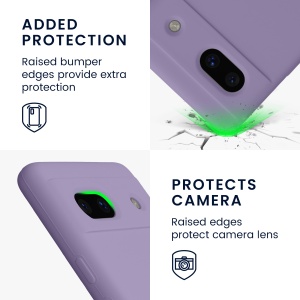 Husa Kwmobile pentru Google Pixel 7a, Mov, Silicon, KWM000019YE041C - Img 3