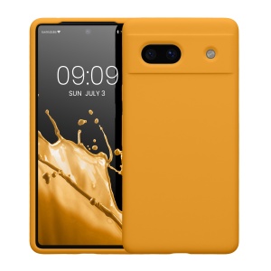 Husa Kwmobile pentru Google Pixel 7a, Portocaliu, Silicon, KWM000019YE023C - Img 2