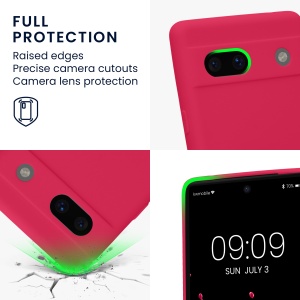 Husa Kwmobile pentru Google Pixel 7a, Roz, Silicon, 61598.77 - Img 4