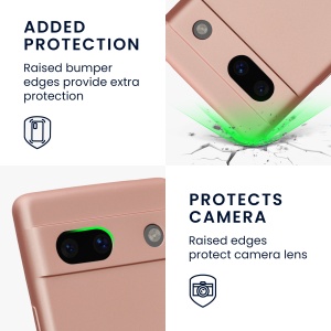 Husa Kwmobile pentru Google Pixel 7a, Roz, Silicon, 61599.31 - Img 4