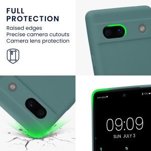 Husa Kwmobile pentru Google Pixel 7a, Verde deschis, Silicon, 61598.207 - Img 4