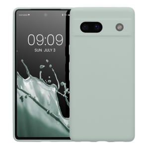 Husa Kwmobile pentru Google Pixel 7a, Verde deschis, Silicon, 61598.2 - Img 2